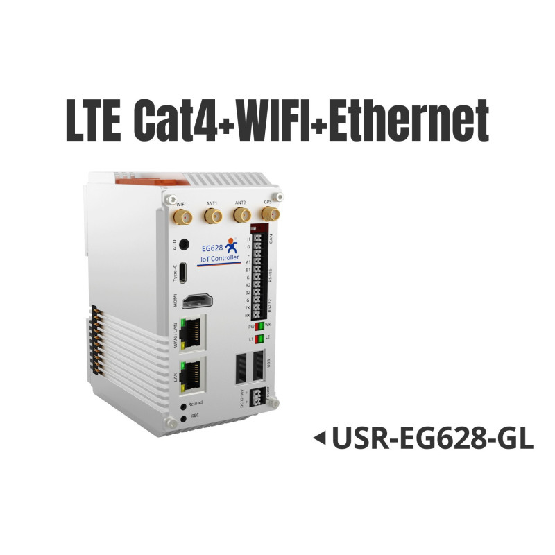 USR-EG628-GL Mini-computador Industrial (4G+ WIFI+ETH)