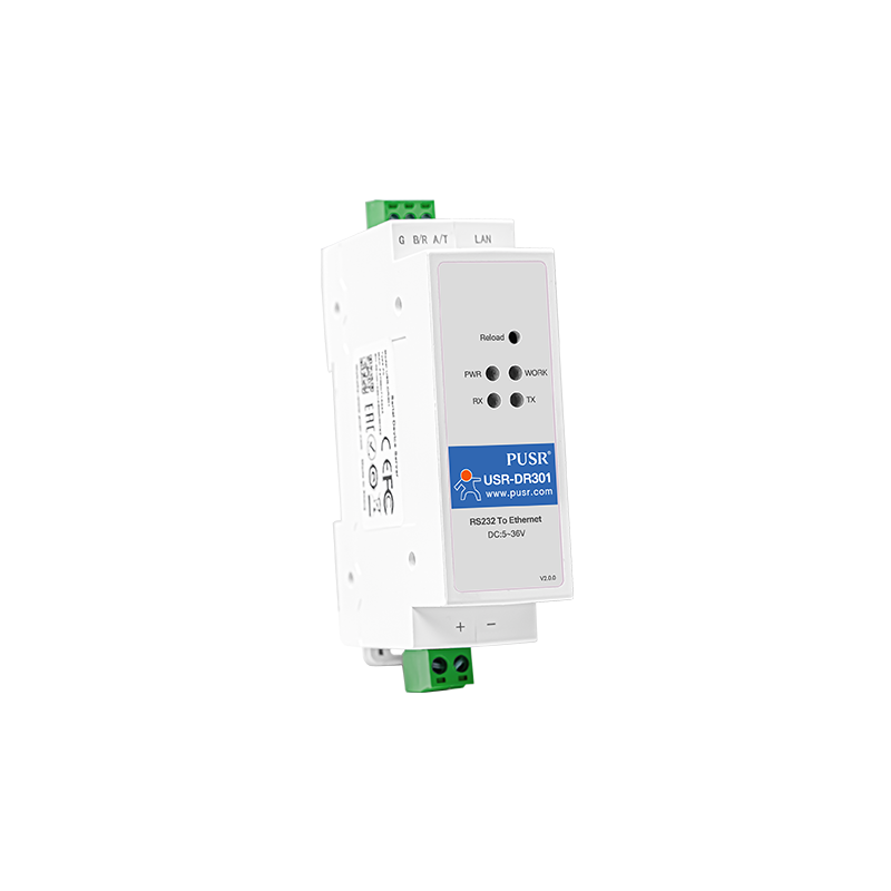 USR-DR301 1Port RS232 to Ethernet DIN Rail