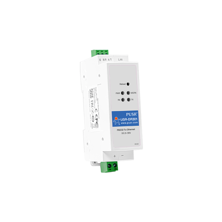 USR-DR301 1Port RS232 to Ethernet DIN Rail